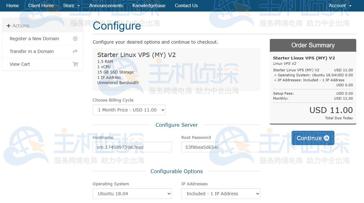 Mondoze马来西亚VPS租用演示