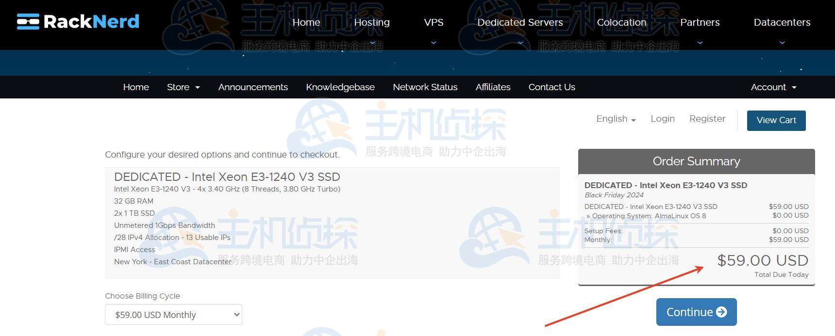 RackNerd美国服务器特价方案
