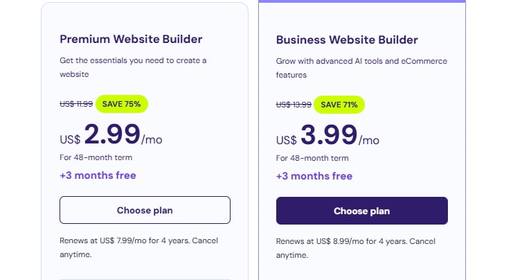 Hostinger建站助手价格