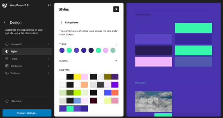 站点编辑器侧边栏
