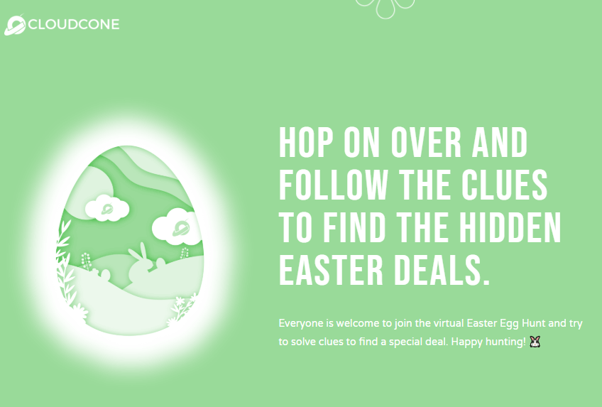 CloudCone复活节彩蛋狩猎活动