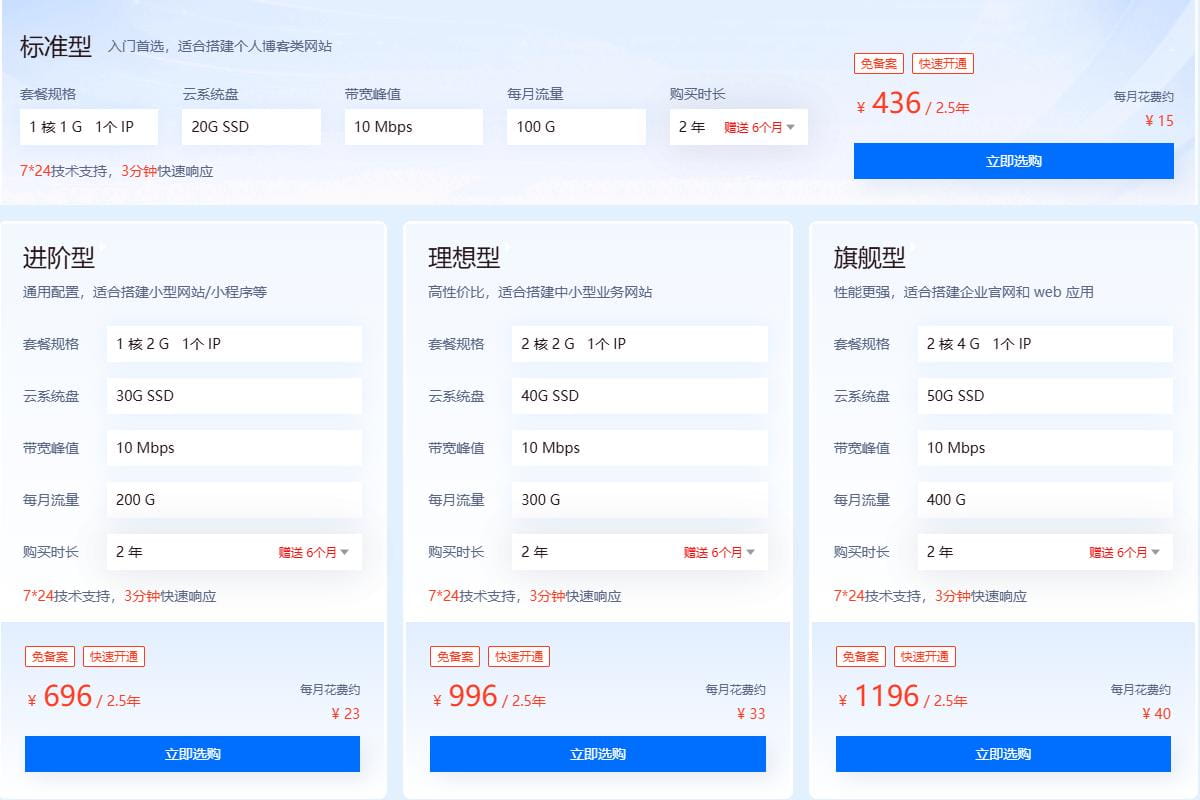 香港轻量云服务器