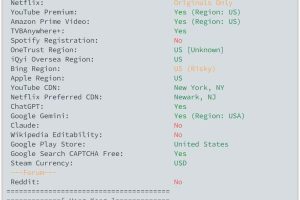 流媒体区域检测