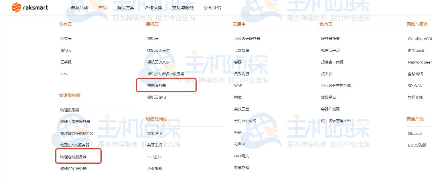 RAKsmart服务器定制