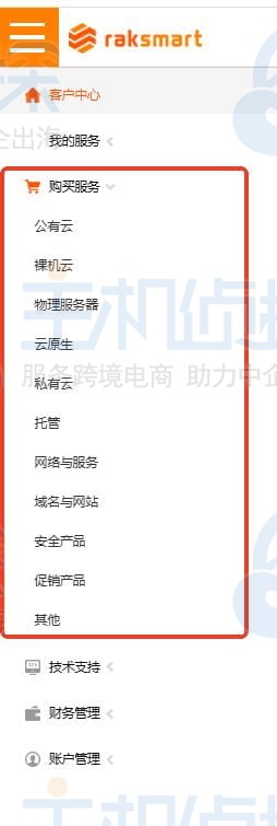 购买RAKsmart产品