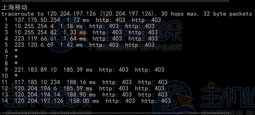 移动回程路由追踪