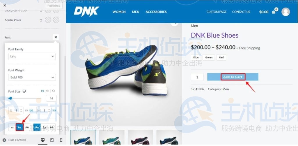 钮文本变为大写