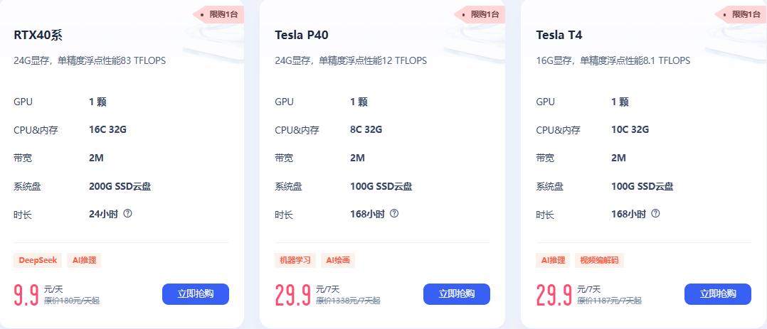 UCloud GPU服务器特惠