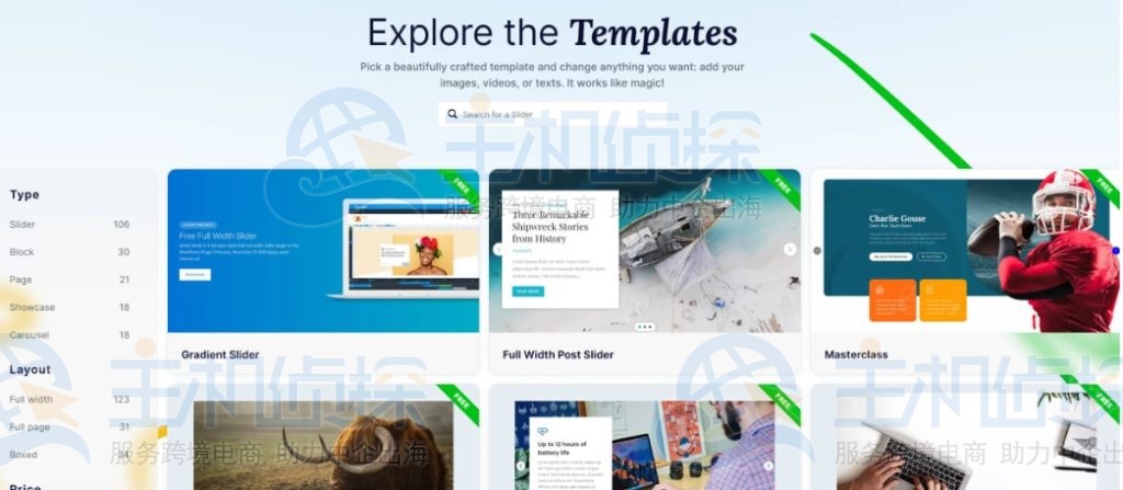Smart Slider 3自带模版