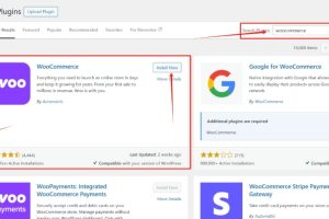 安装WooCommerce
