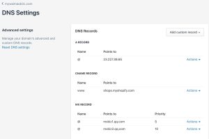 Shopify域名迁移至NameSilo