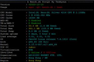 Lightlayer香港云服务器参数