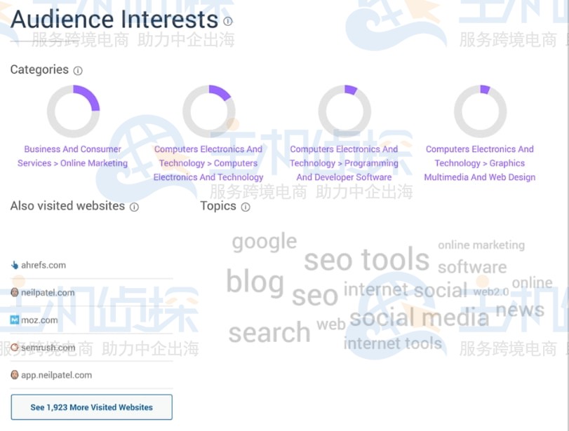 SimilarWeb受众兴趣