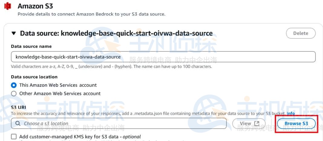 选择Amazon S3数据源
