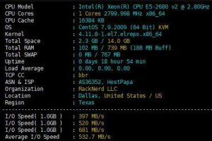 CPU和硬盘I/O测试​