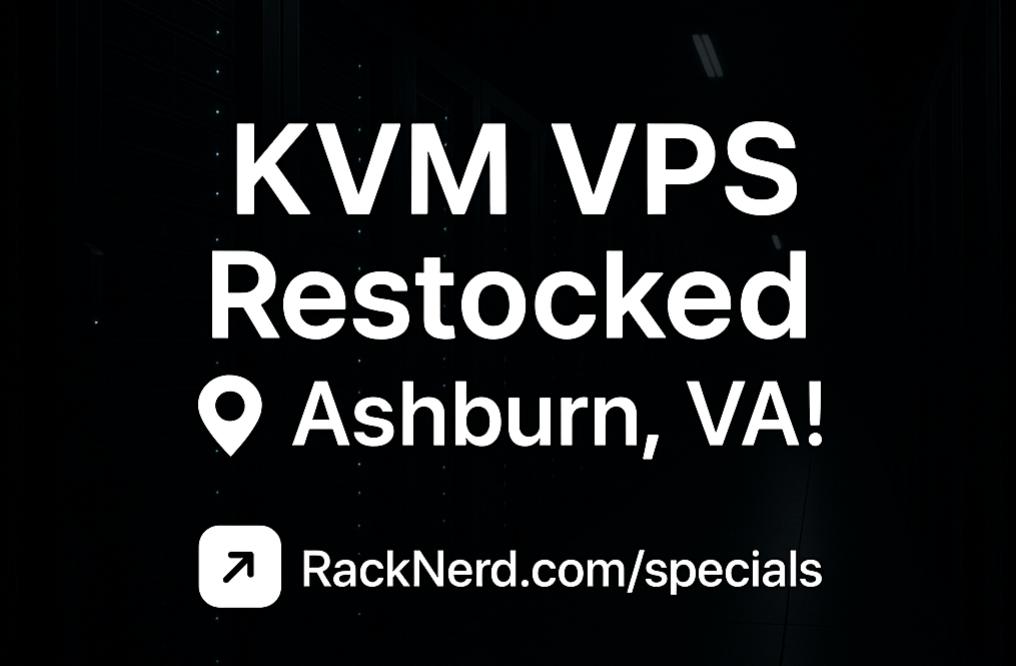 RackNerd美国弗吉尼亚州阿什本