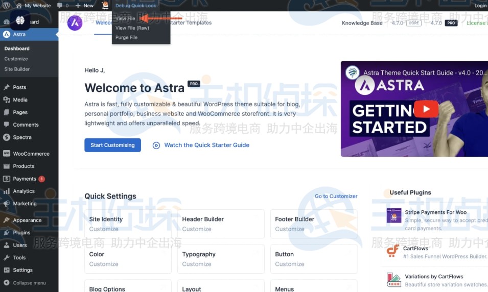 使用WP Debugging插件开启调试模式