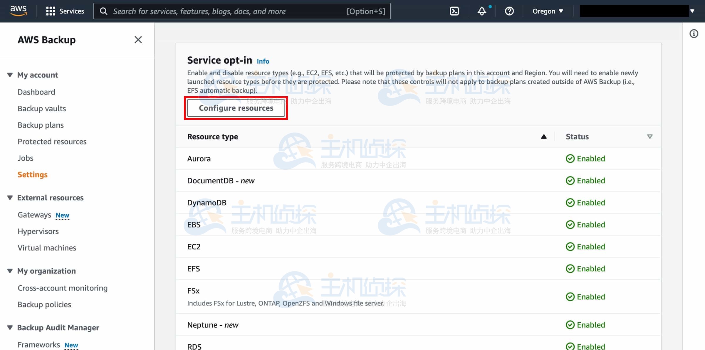 创建Amazon RDS按需备份