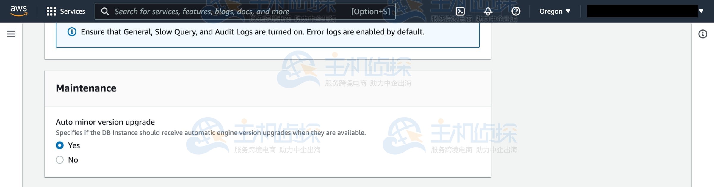 从备份还原Amazon RDS数据库