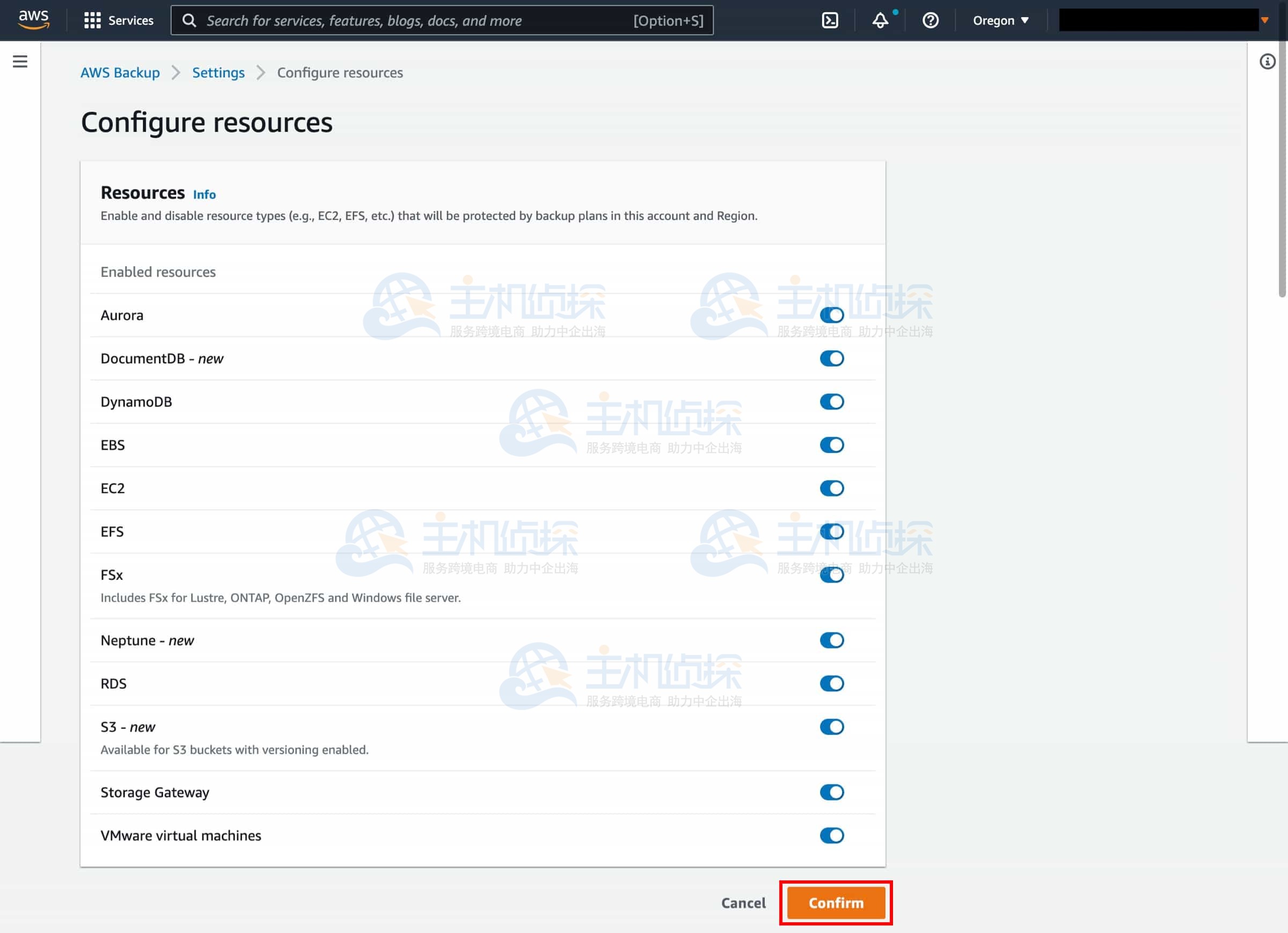 创建Amazon RDS按需备份