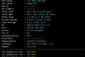 ColoCrossing芝加哥VPS系统参数