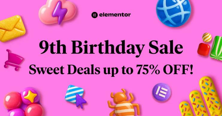 Elementor九周年促销