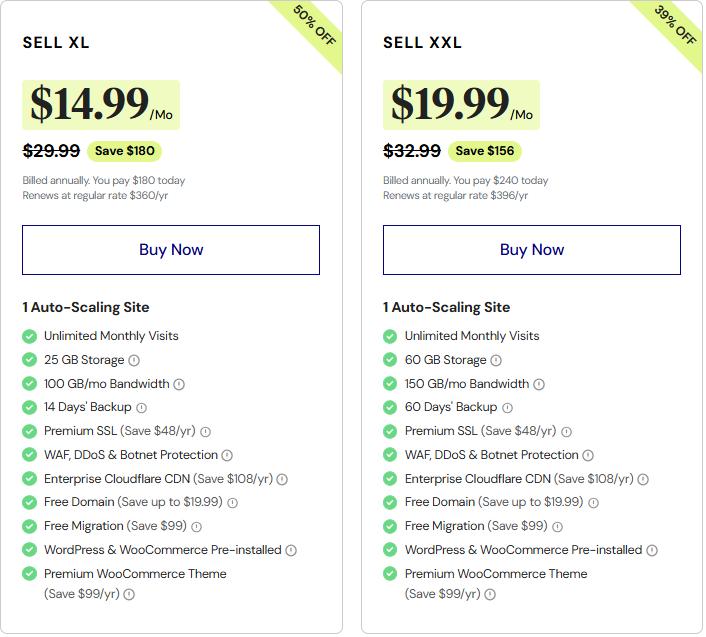 Elementor WooCommerce主机促销方案