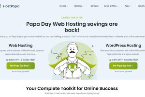 HostPapa “Papa Day”限时促销 虚拟主机/WordPress主机90%折扣低至$1.95/月+3个月赠期