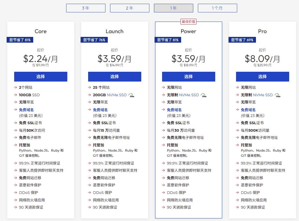 InMotionHosting共享主机