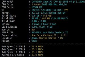 CPU和硬盘I/O测试​