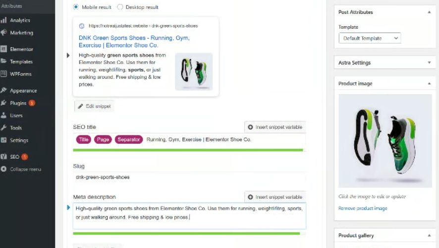 Yoast SEO 元框设置