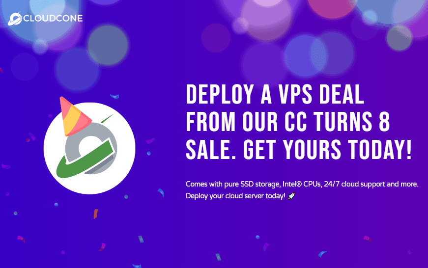 CloudCone八周年闪购