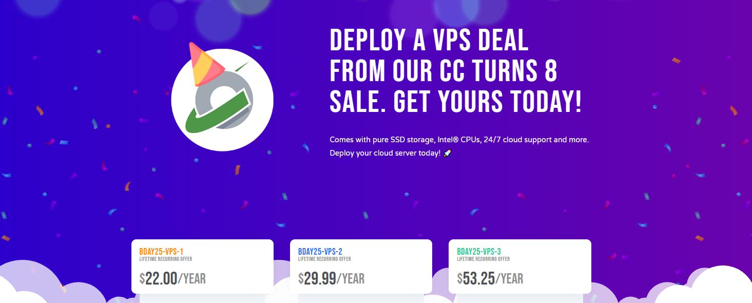 CloudCone八周年庆