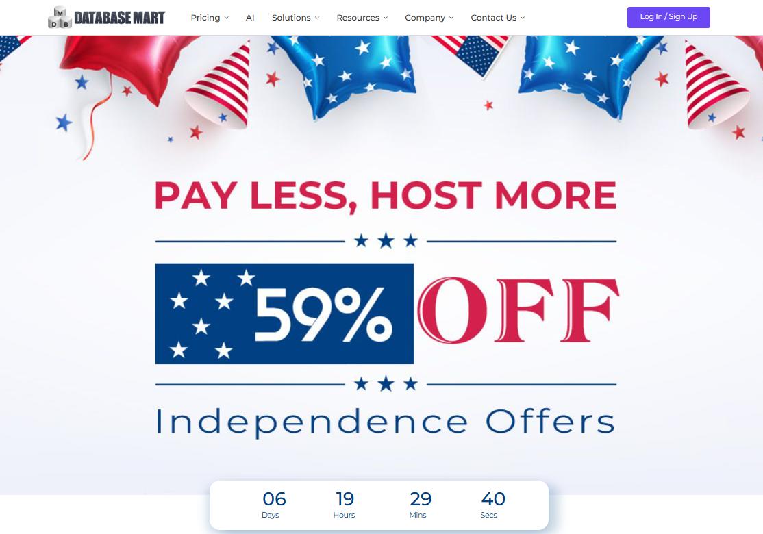 Database Mart独立日狂欢