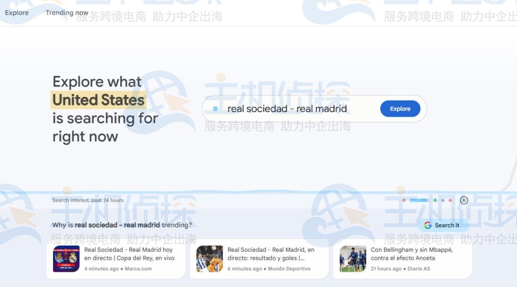 前往 Google 趋势