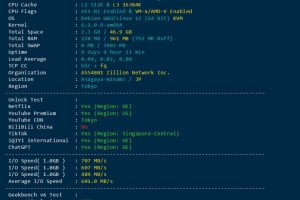 Lightlayer日本云服务器系统参数