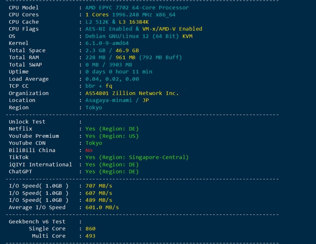 Lightlayer日本云服务器系统参数