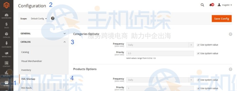 设置XML站点地图