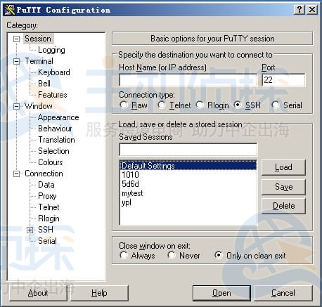Linux系统用PuTTY远程登录SSH图文教程