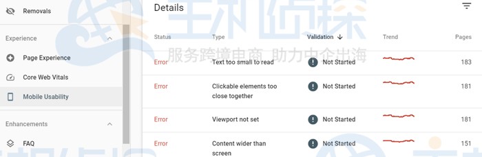 查看Mobile Usability报告