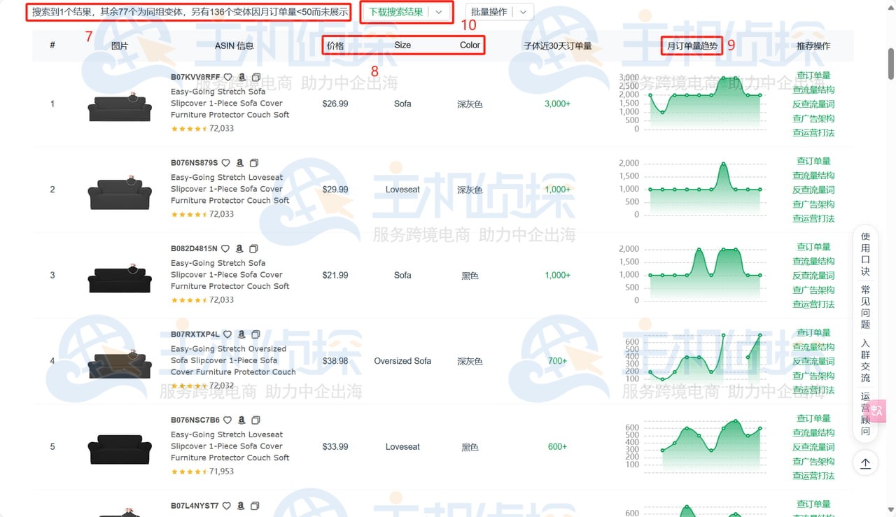 Sif关键词工具查产品销量