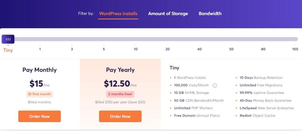ChemiCloud WordPress托管$12.5/年
