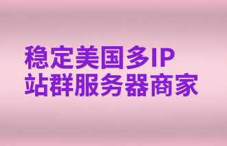稳定美国多IP站群服务器商家推荐
