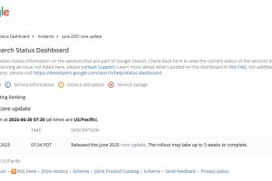 Google推出2025年6月核心算法更新
