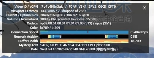 流媒体解锁测试