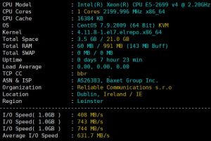 CPU和硬盘I/O测试