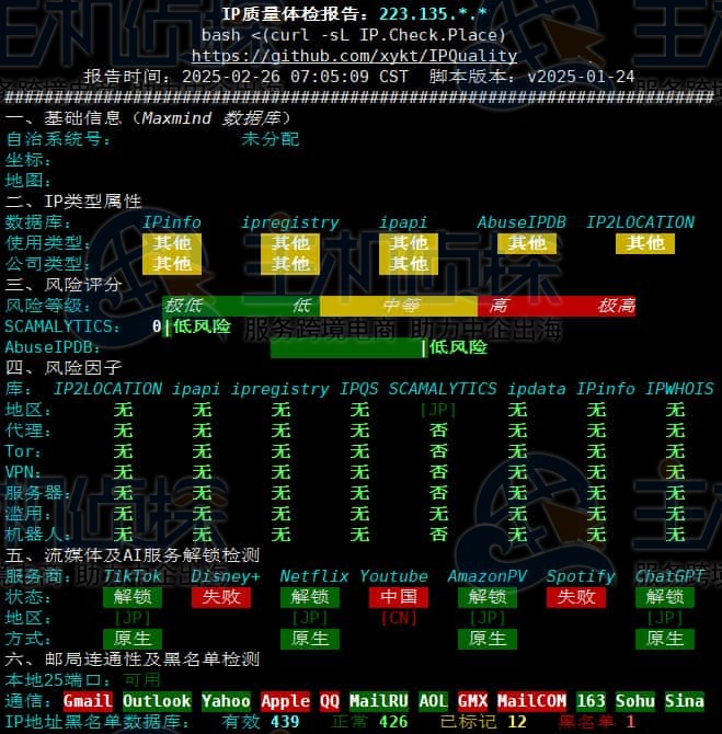 IP质量体检报告