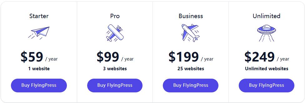 FlyingPress缓存插件定价