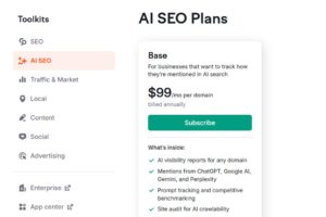 Semrush AI SEO工具包