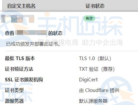 等待目标域名验证通过